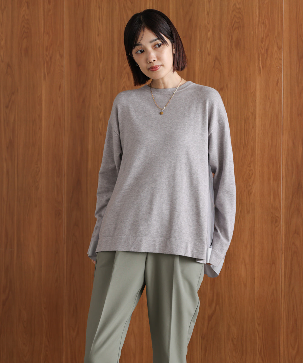 バックチュールニット