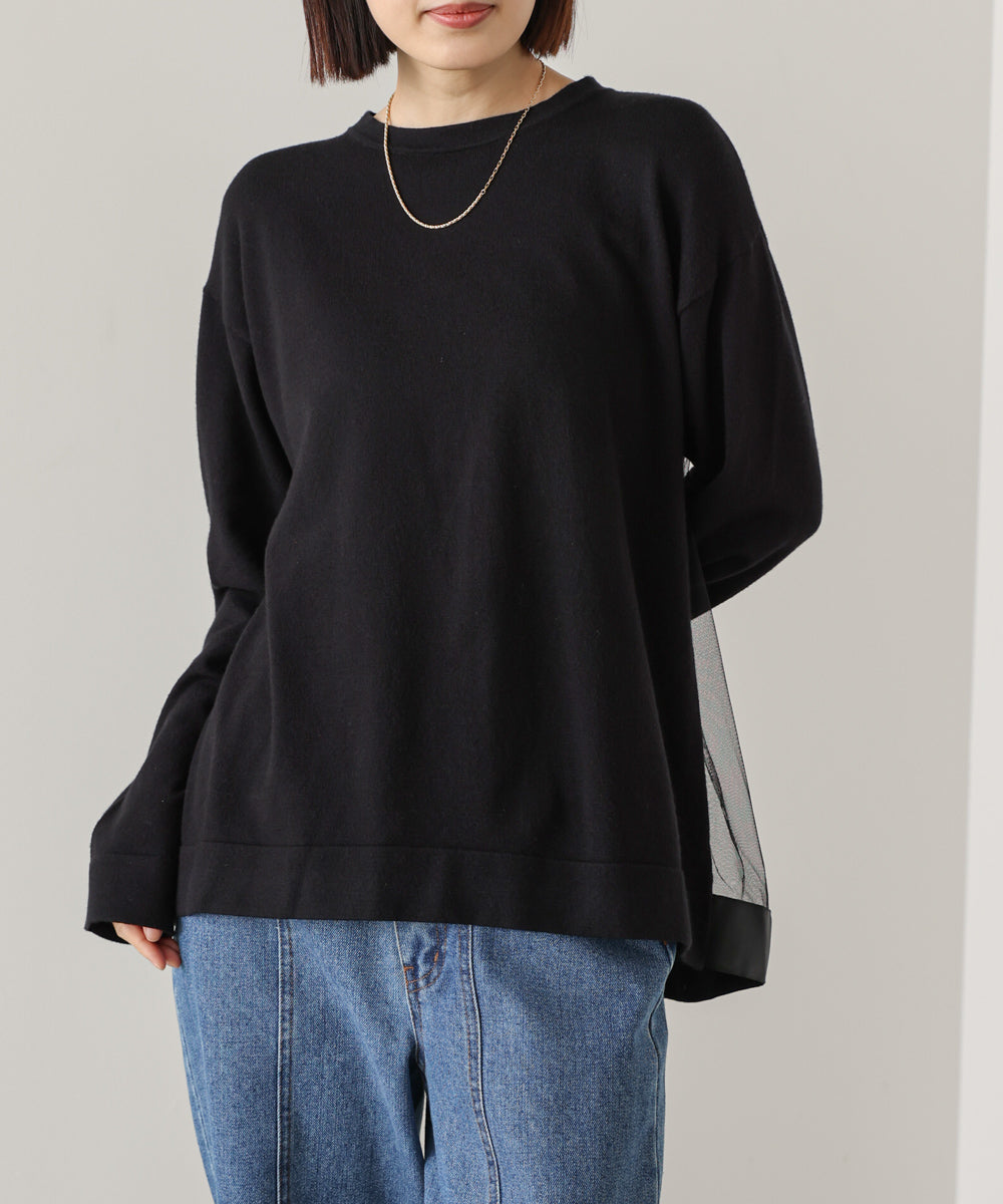 バックチュールニット