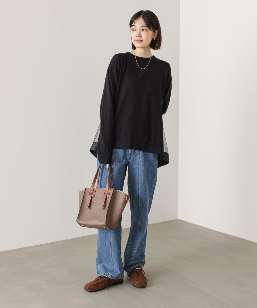 バックチュールニット