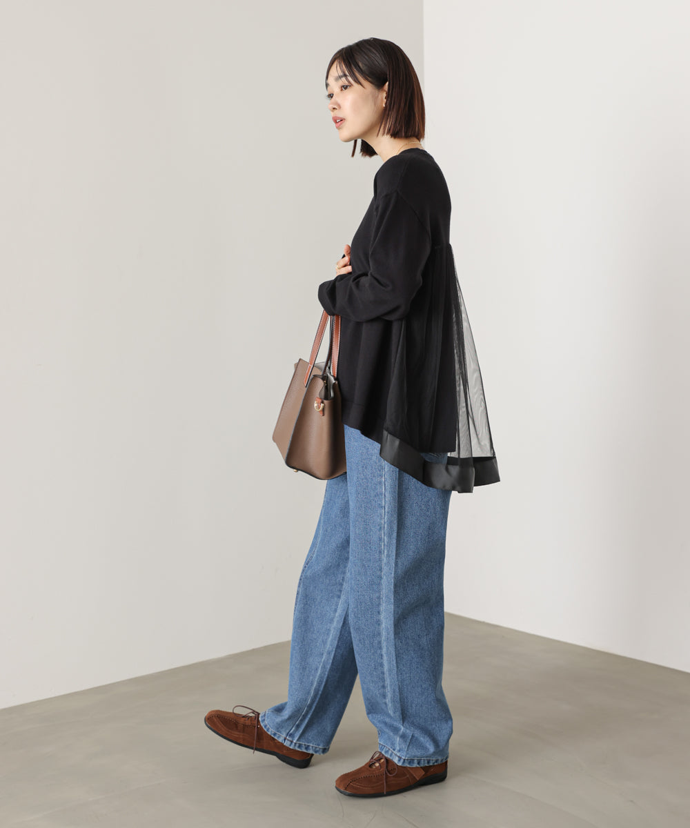 バックチュールニット