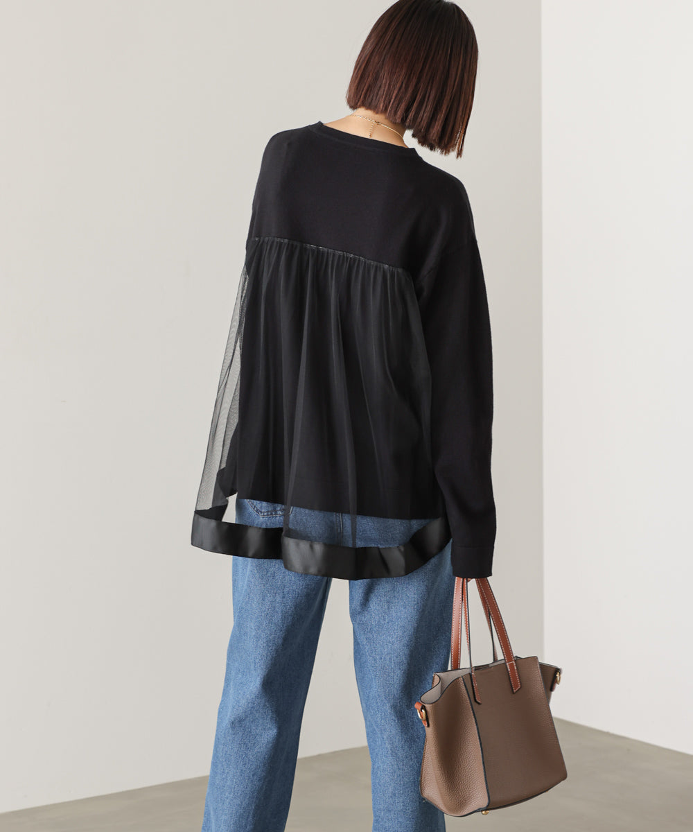 バックチュールニット