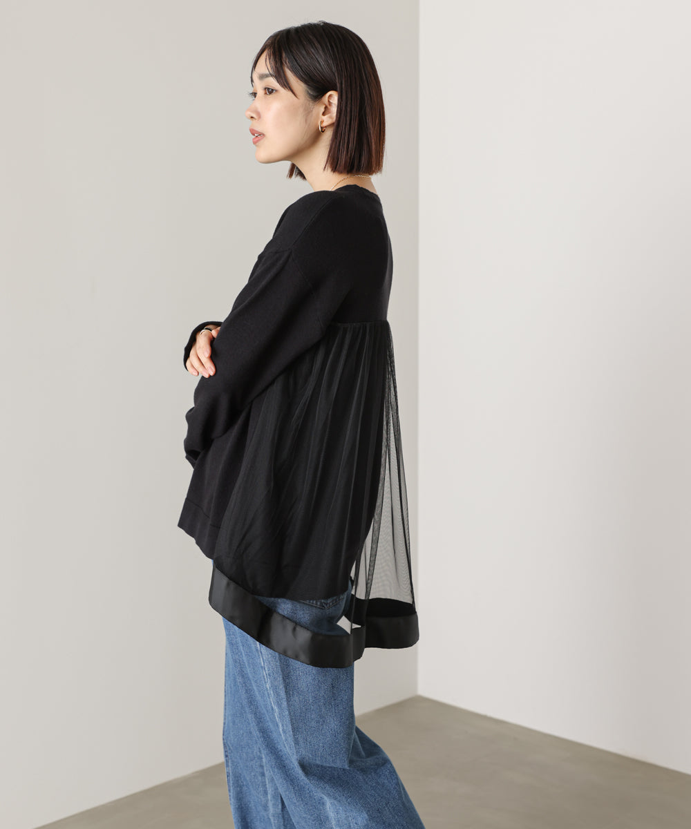 バックチュールニット