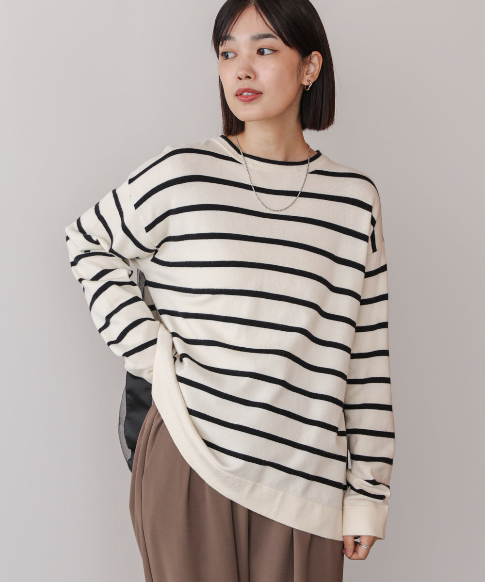 バックチュールニット