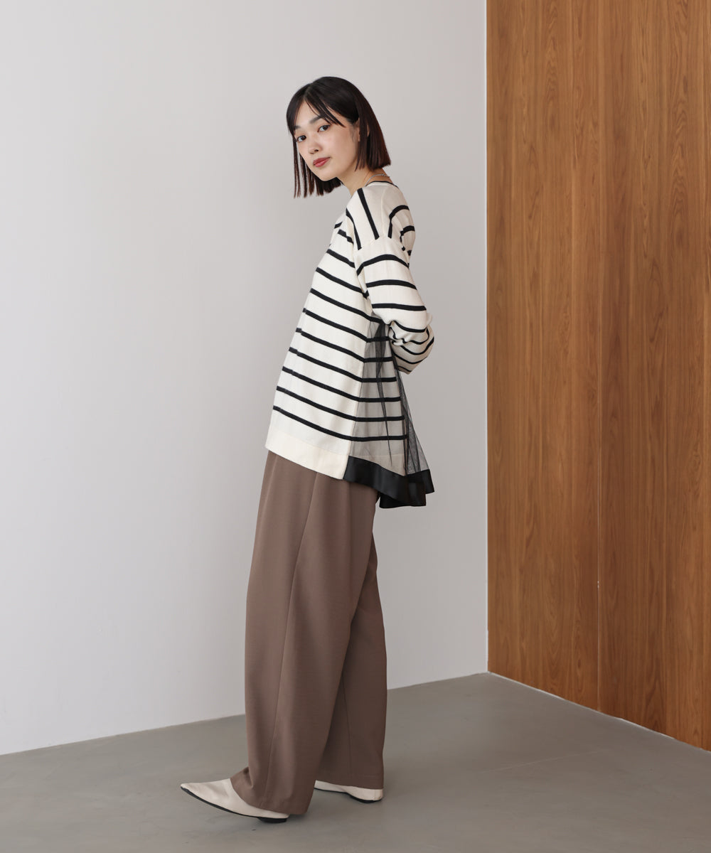 バックチュールニット