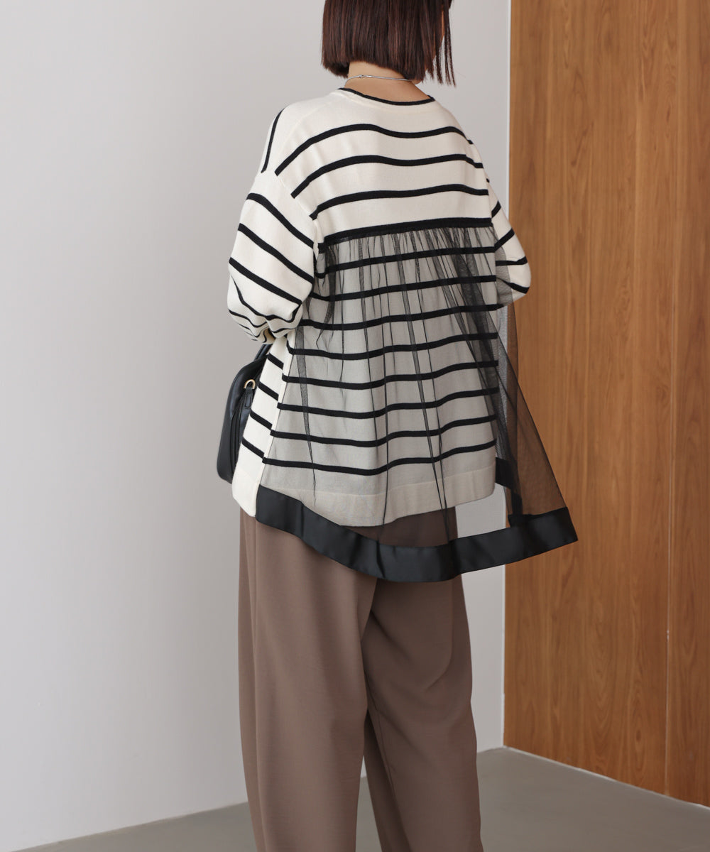 バックチュールニット