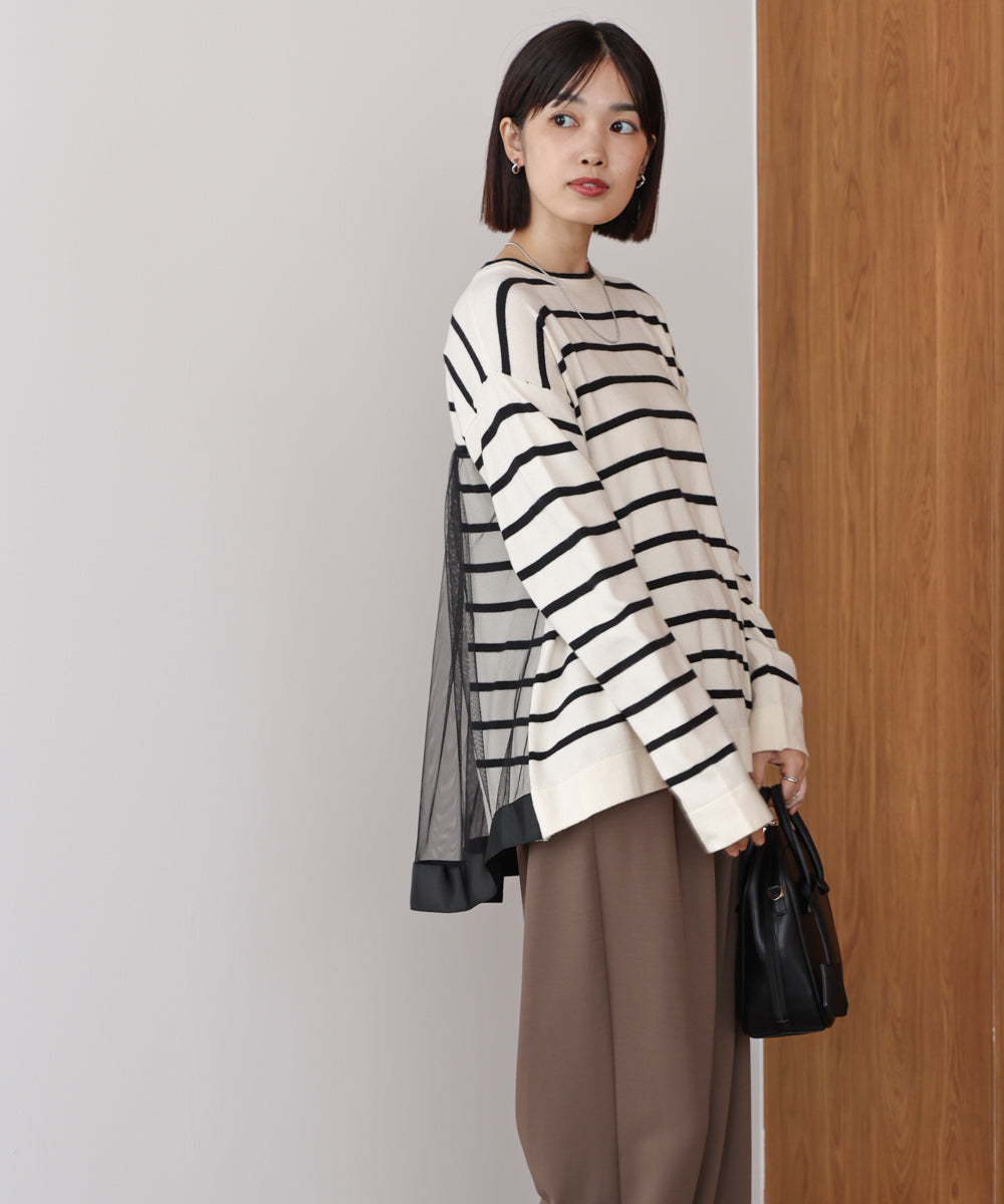 バックチュールニット