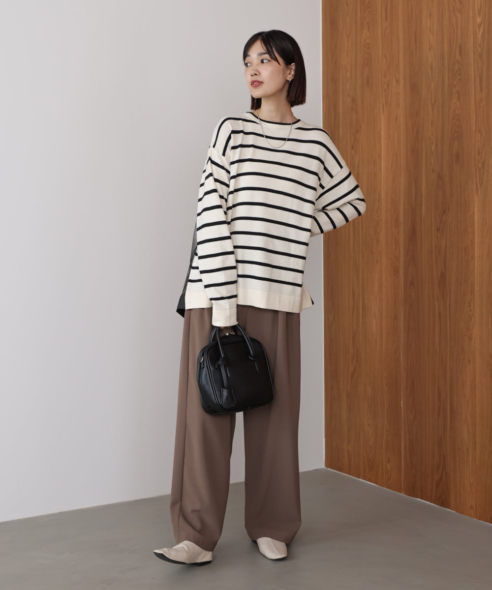 バックチュールニット