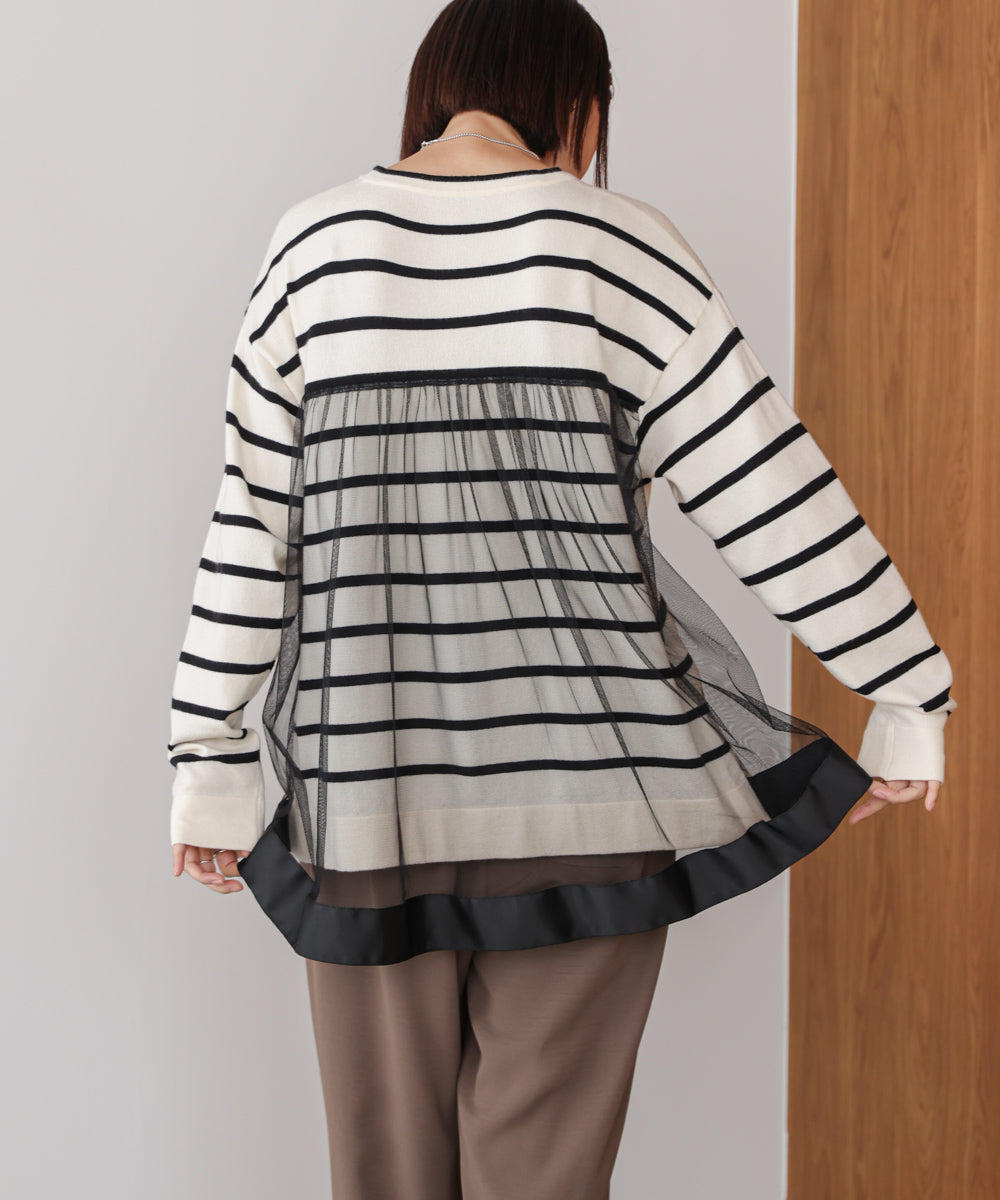 バックチュールニット