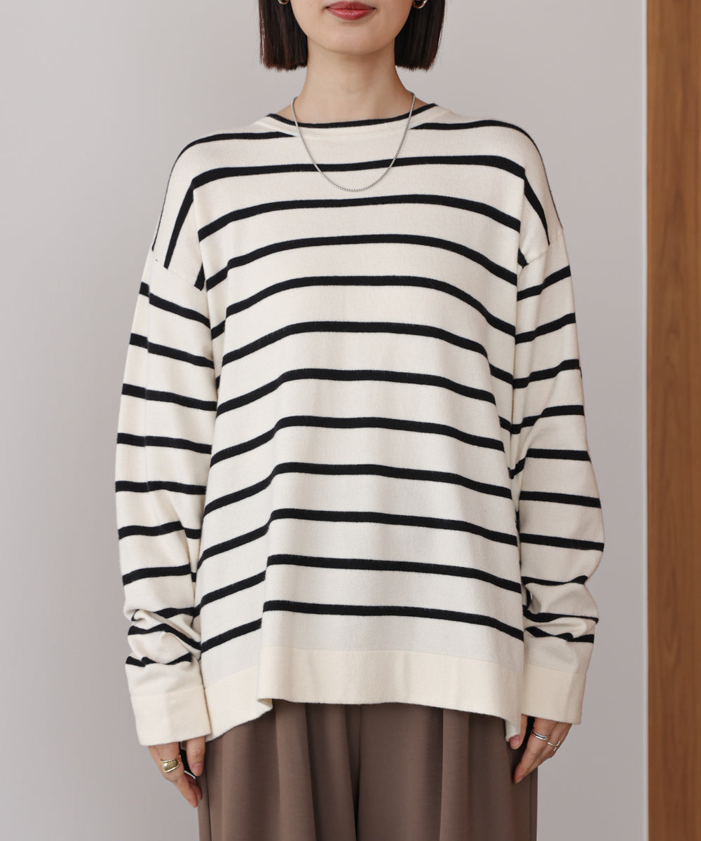 バックチュールニット