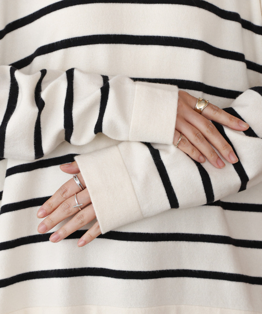 バックチュールニット