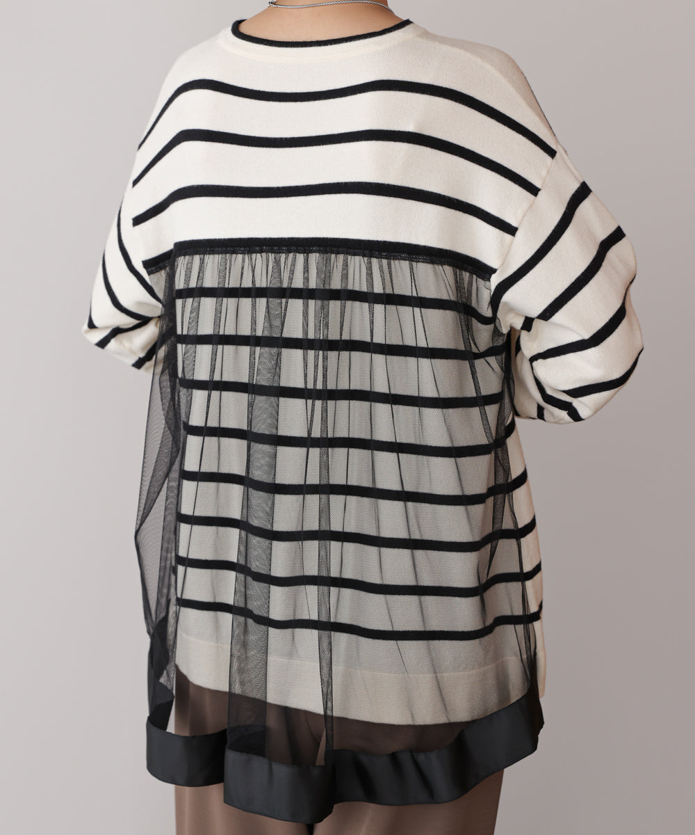 バックチュールニット