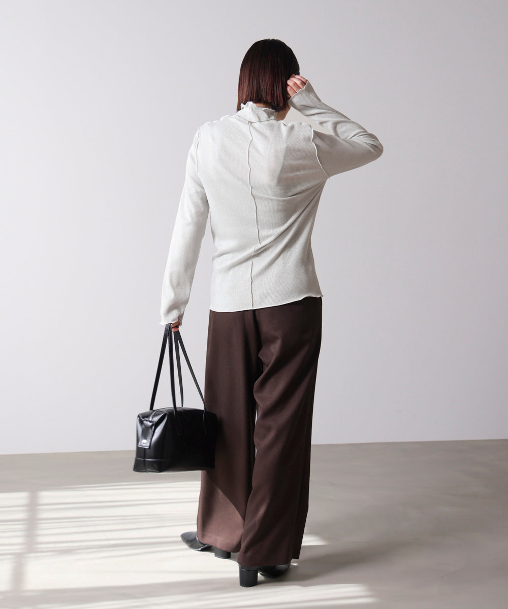 ラメカットソーハイネックインナー