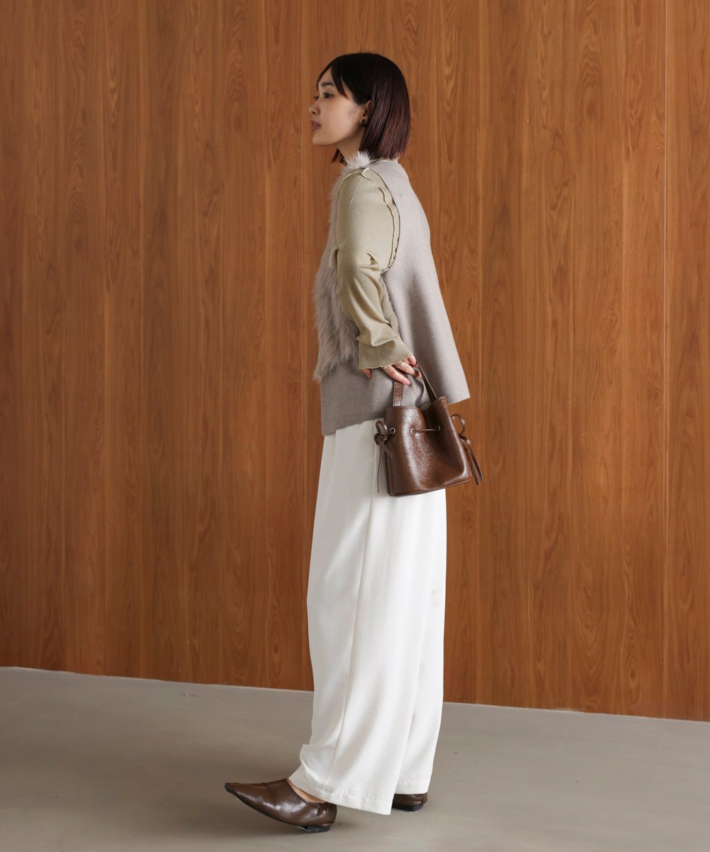 ラメカットソーハイネックインナー