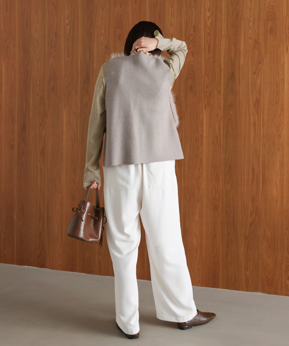 ラメカットソーハイネックインナー