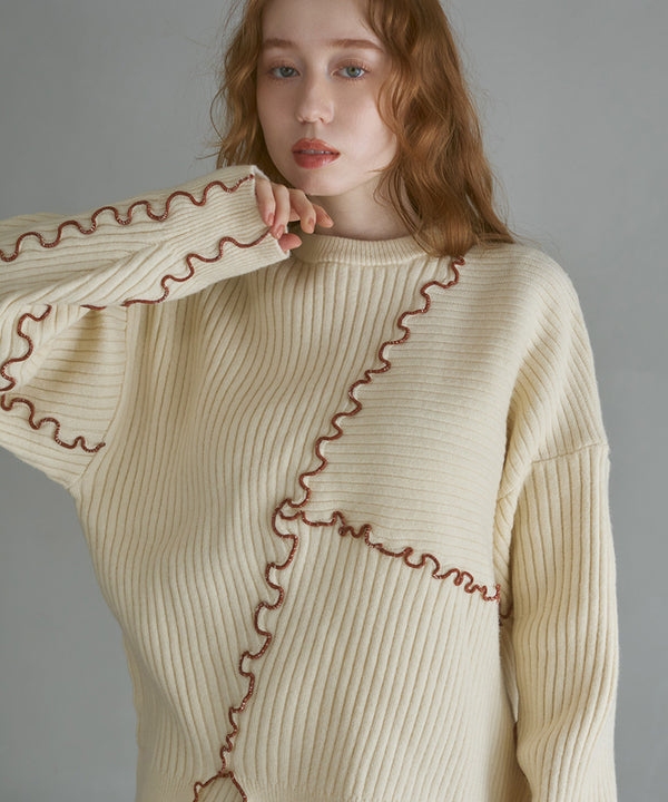 ランダムメロウニットトップス