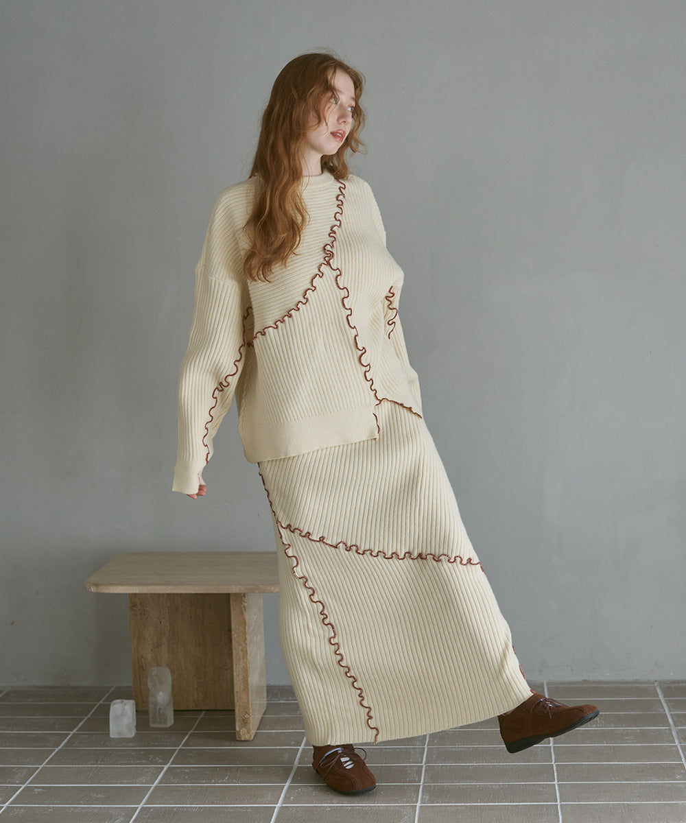 ランダムメロウニットトップス