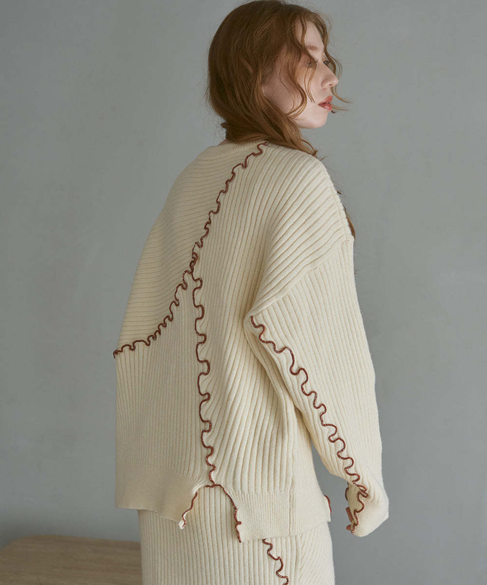 ランダムメロウニットトップス