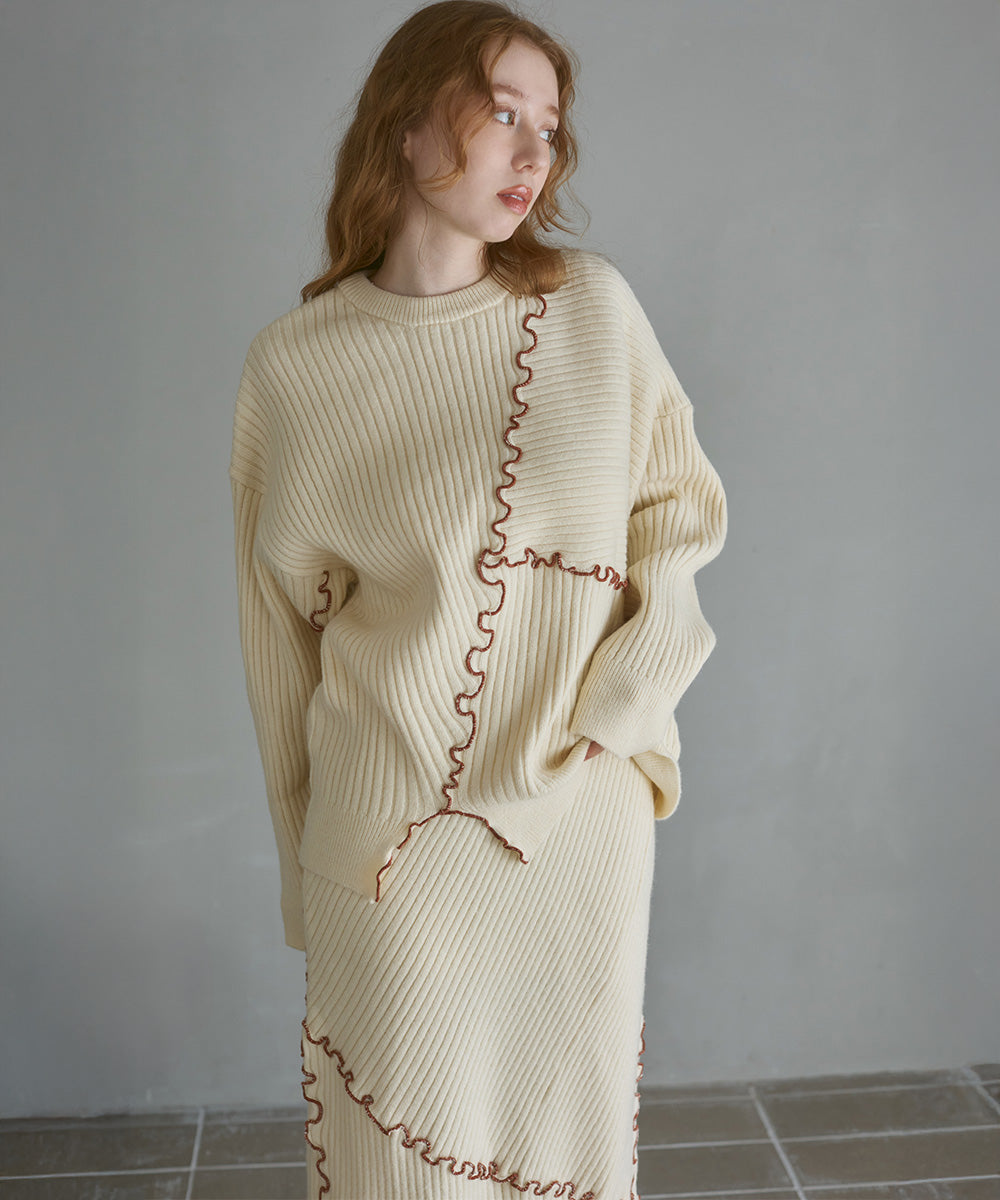 ランダムメロウニットトップス