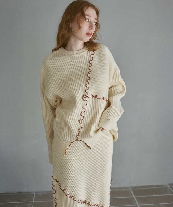 ランダムメロウニットトップス