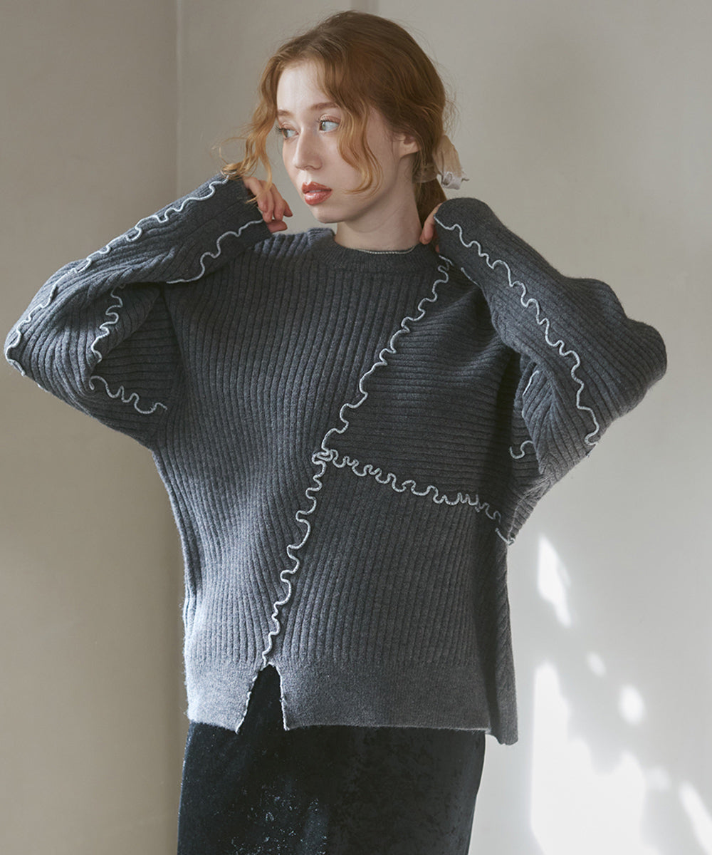 ランダムメロウニットトップス