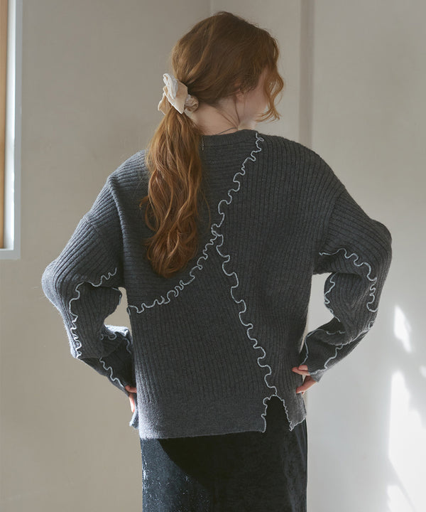 ランダムメロウニットトップス