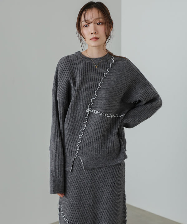 ランダムメロウニットトップス