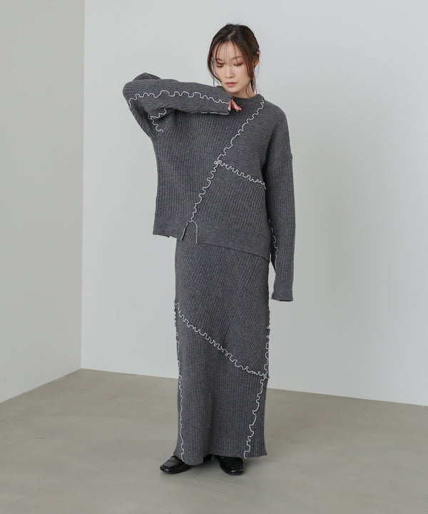 ランダムメロウニットトップス