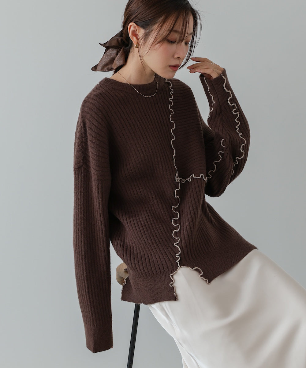 ランダムメロウニットトップス