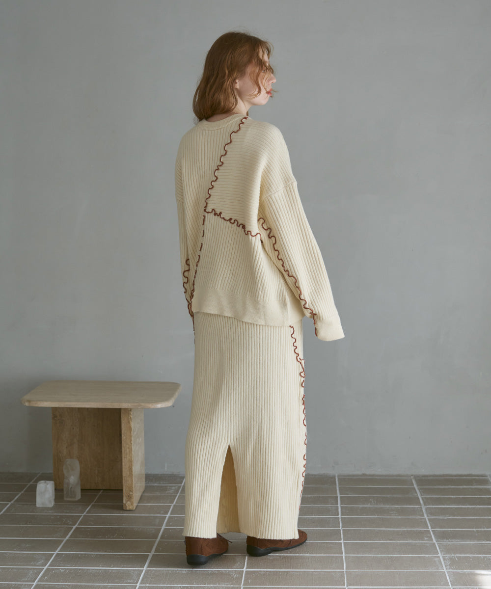 ランダムメロウニットスカート