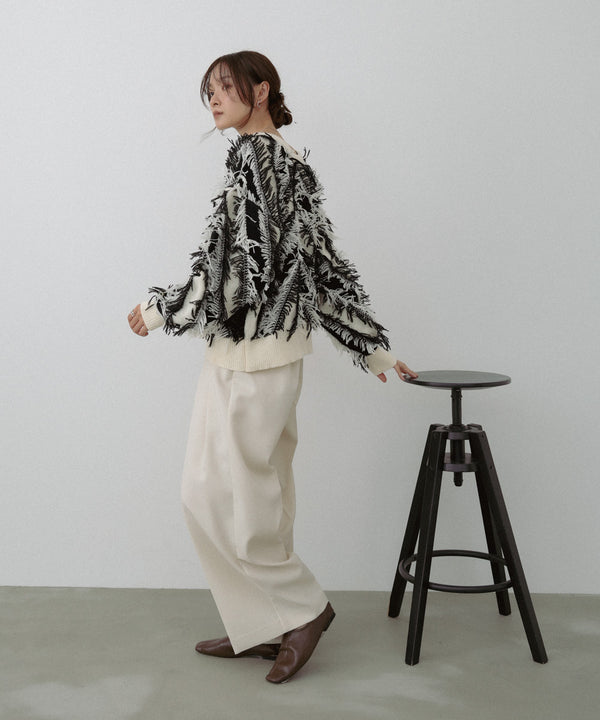 前後2WAYシャギーニットトップス