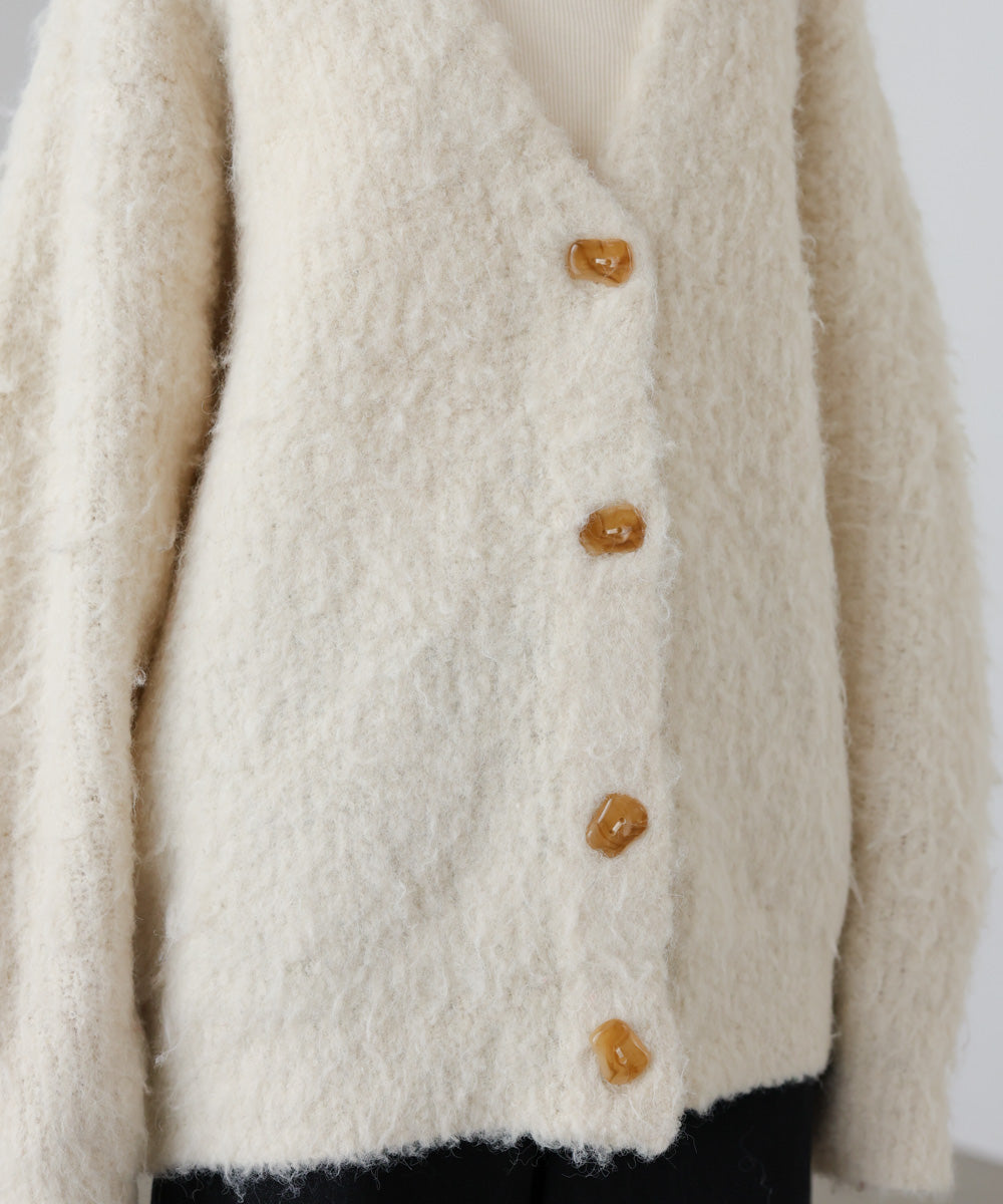 ブラッシュドニットカーディガン