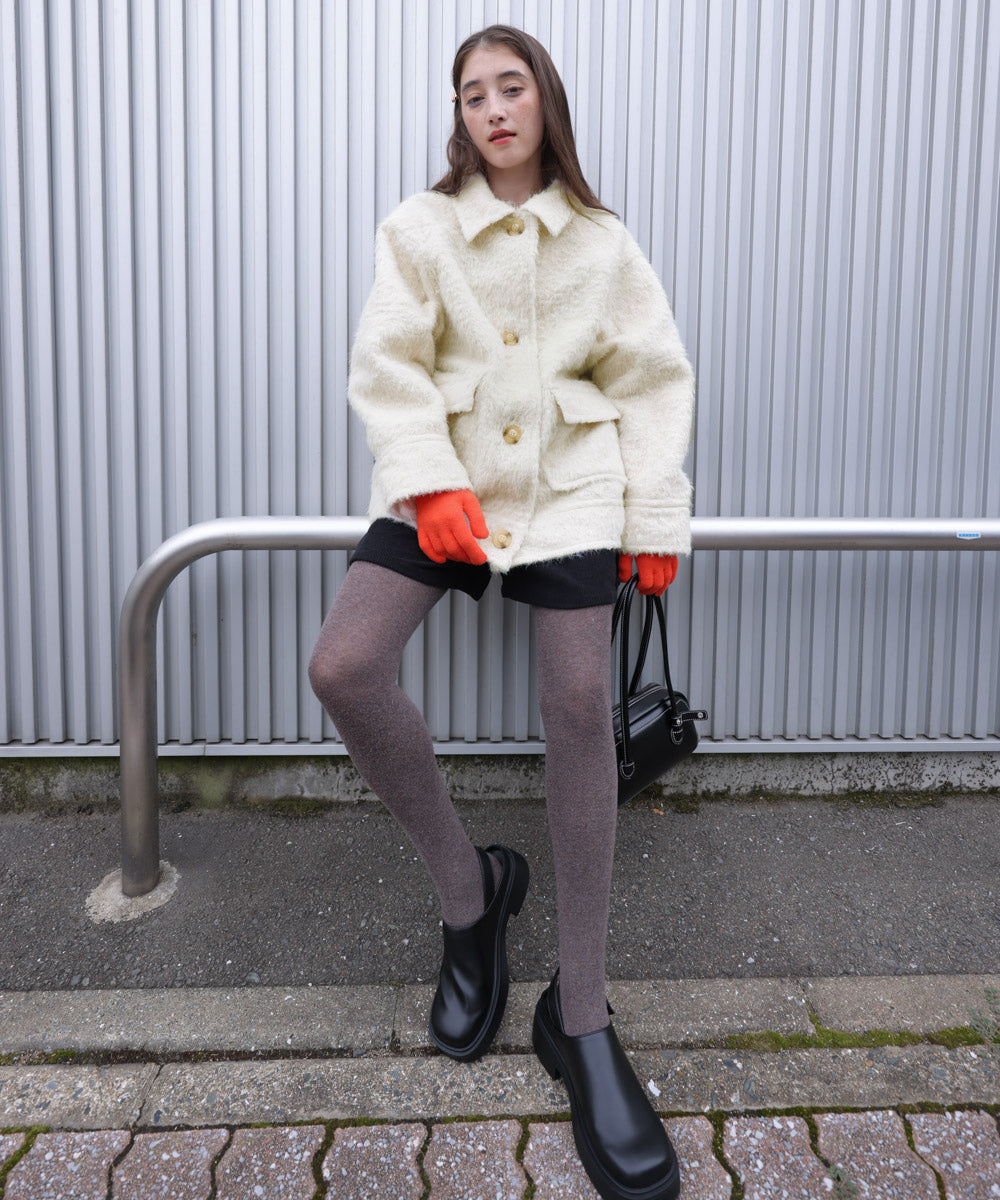 シャギーミドルアウター