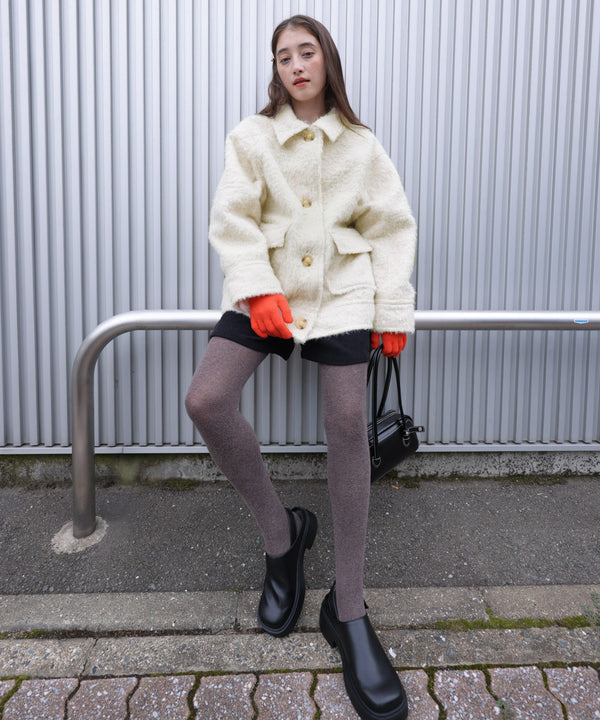 シャギーミドルアウター