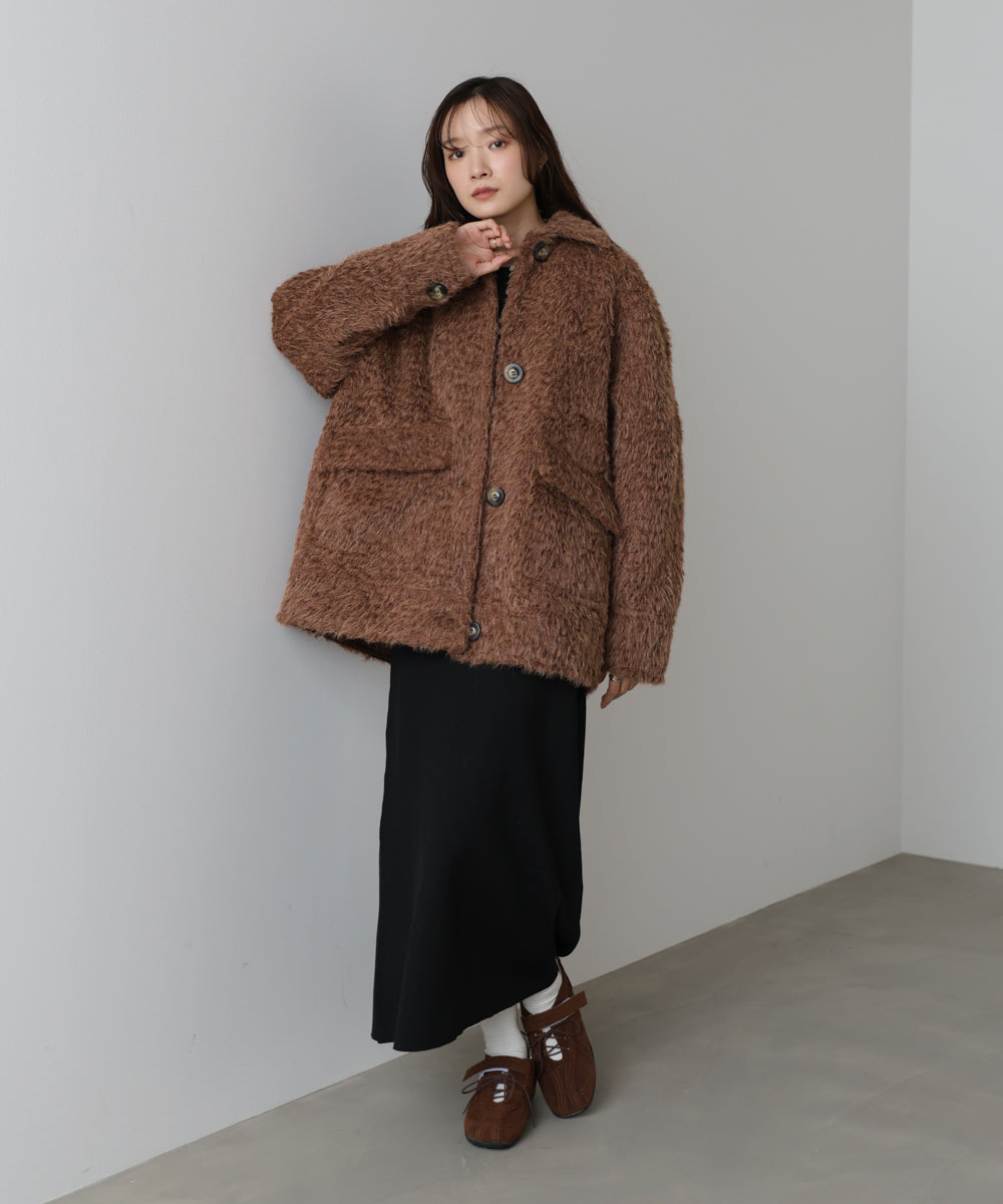 シャギーミドルアウター