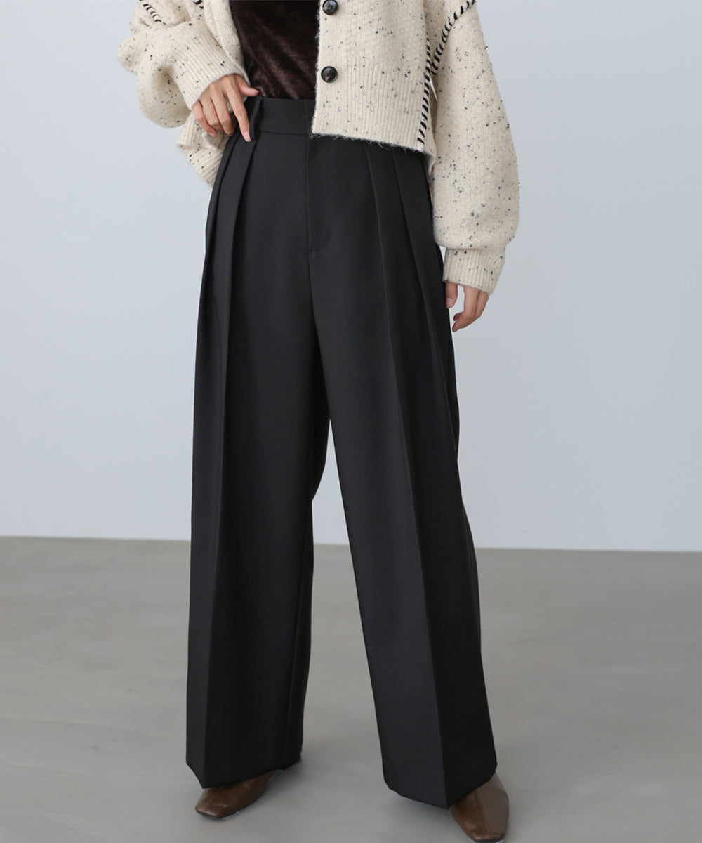 ツータックワイドパンツ