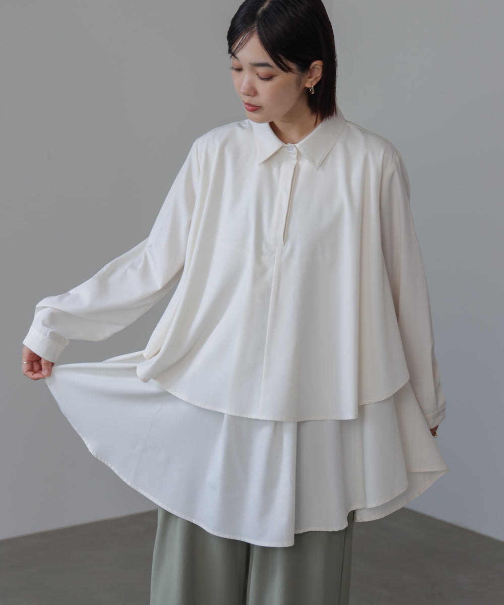 フレアシャツチュニック