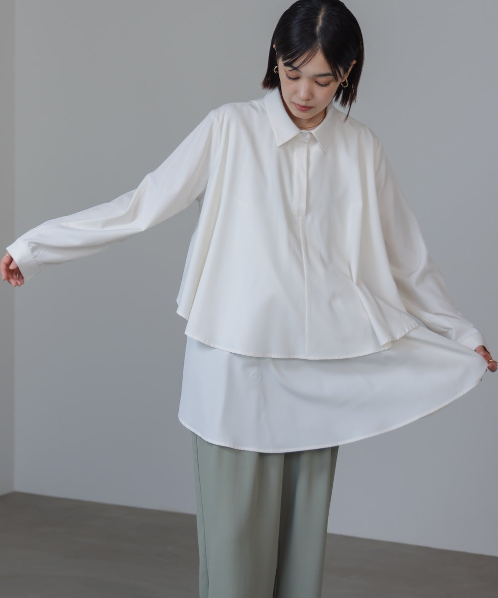 フレアシャツチュニック