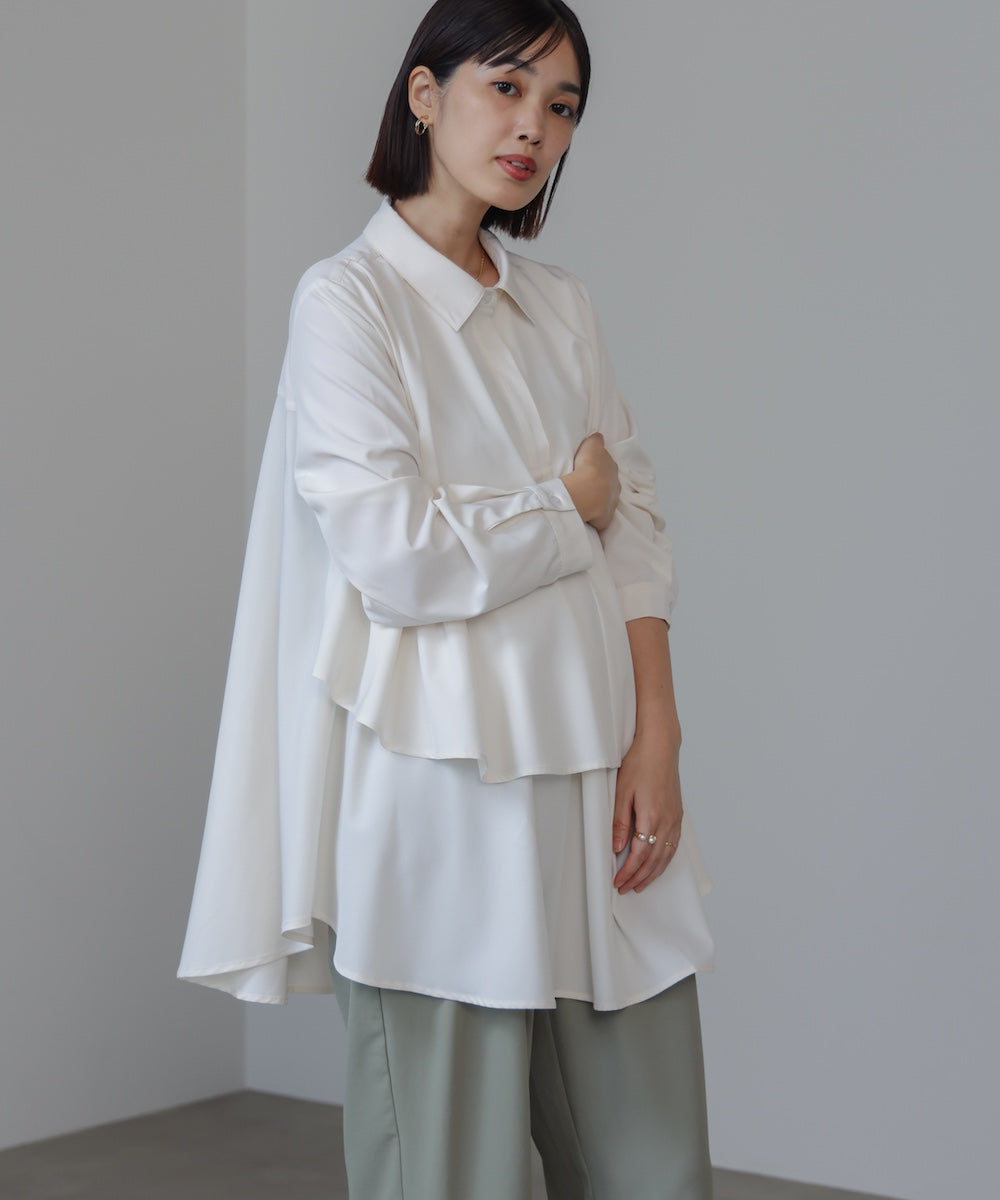 フレアシャツチュニック