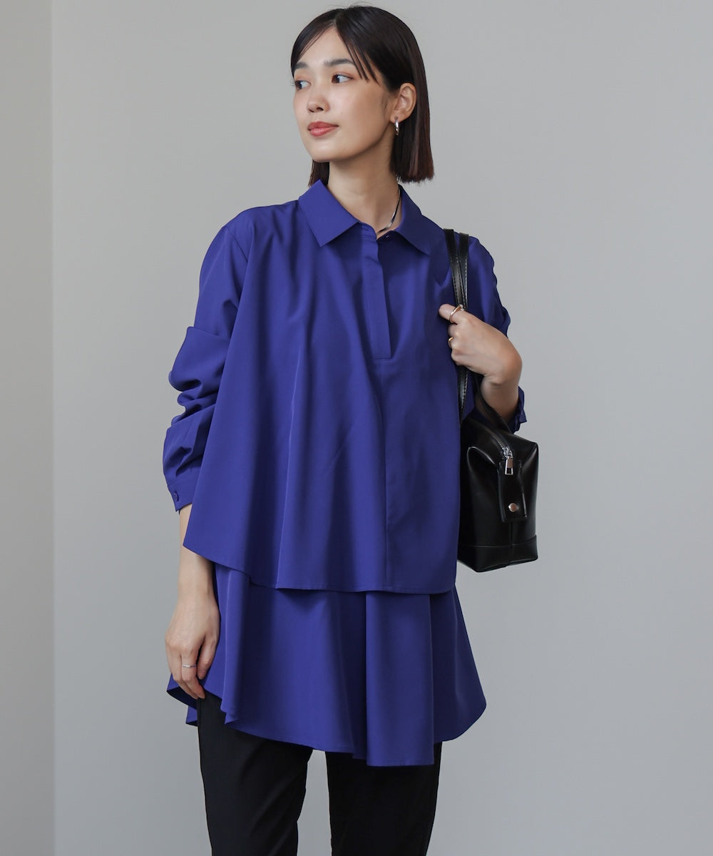 フレアシャツチュニック