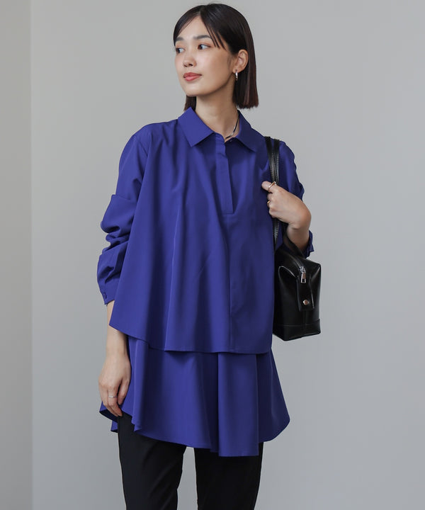 フレアシャツチュニック