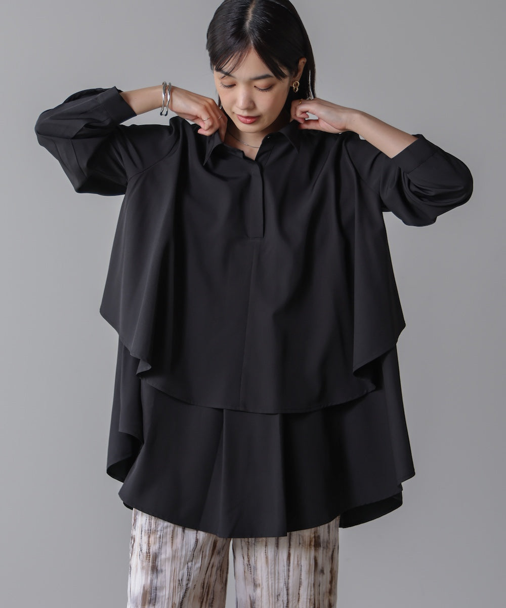 フレアシャツチュニック