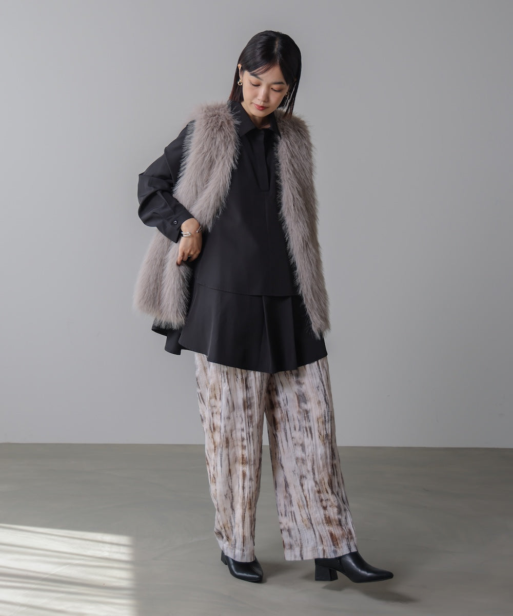 フレアシャツチュニック