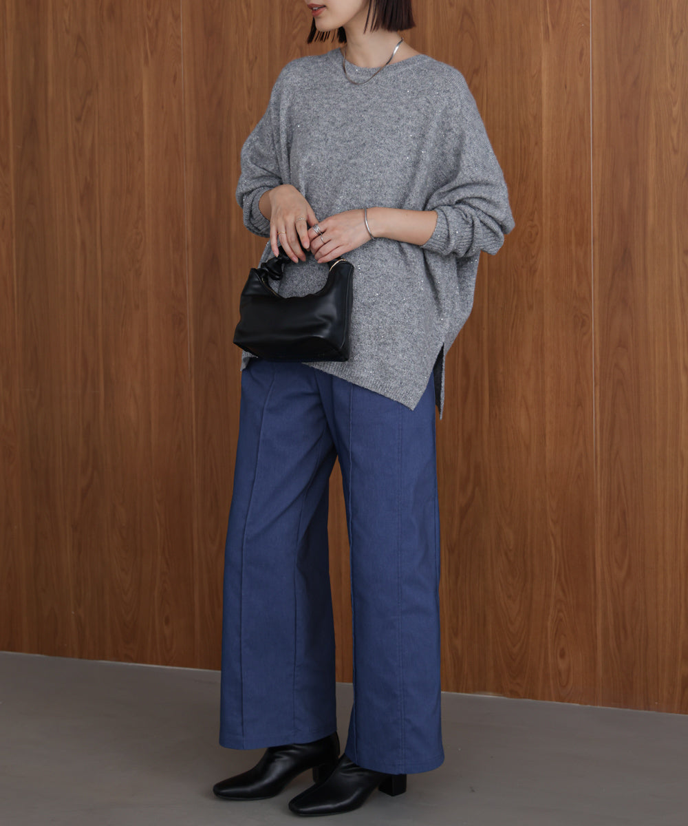 【新色追加】HAKIYASE裏起毛WIDE パンツ