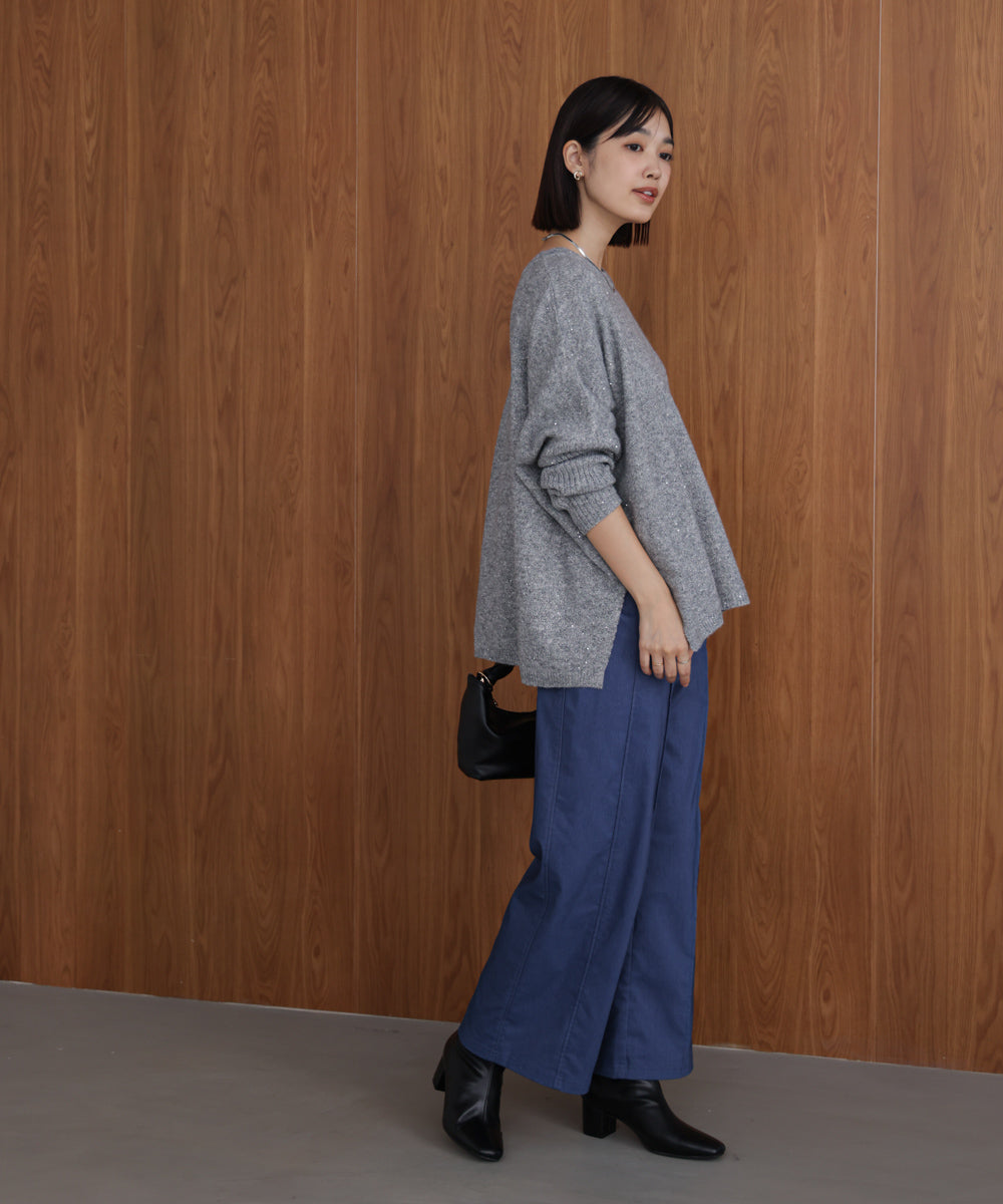 【新色追加】HAKIYASE裏起毛WIDE パンツ