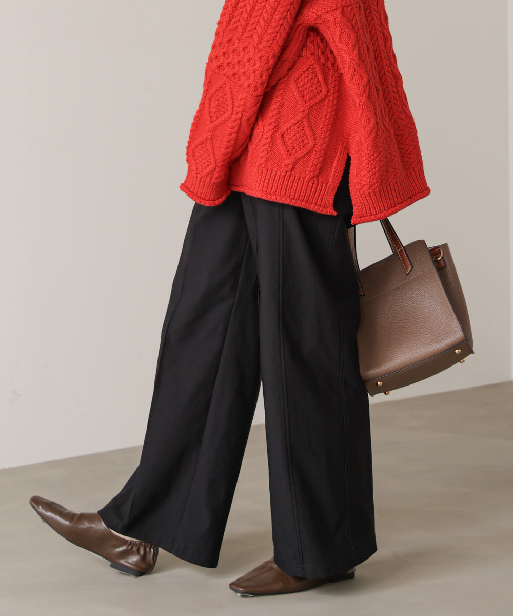 【新色追加】HAKIYASE裏起毛WIDE パンツ