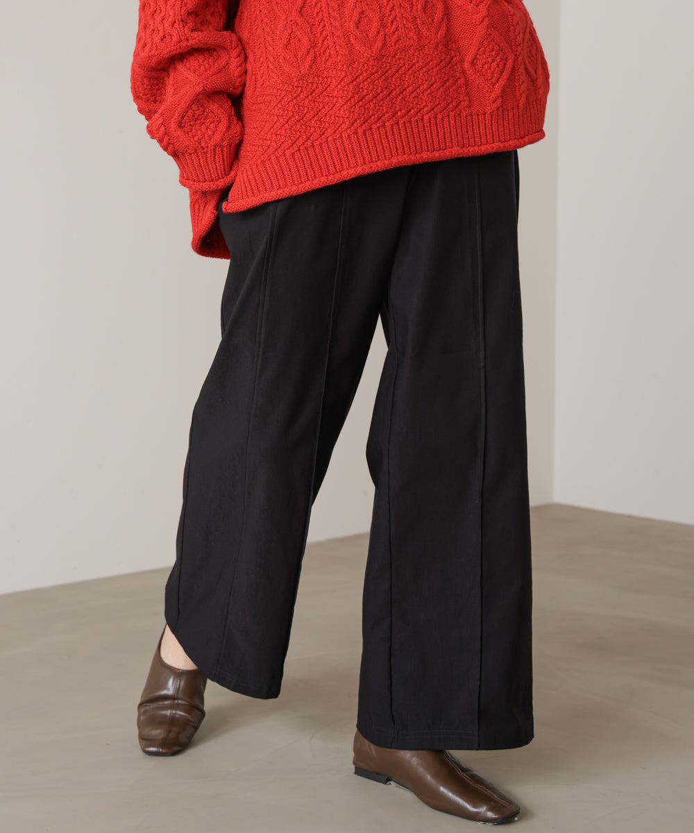 【新色追加】HAKIYASE裏起毛WIDE パンツ