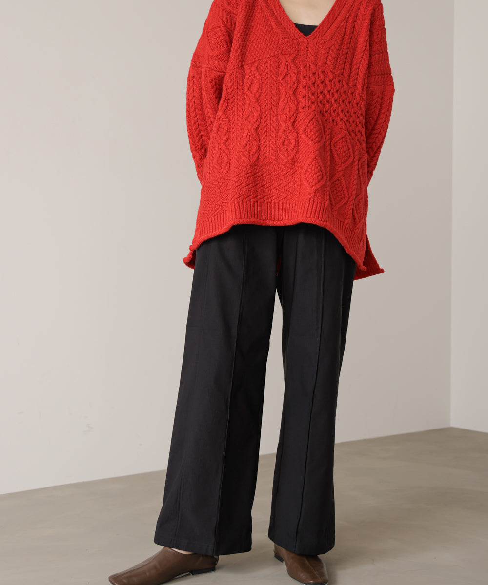 【新色追加】HAKIYASE裏起毛WIDE パンツ