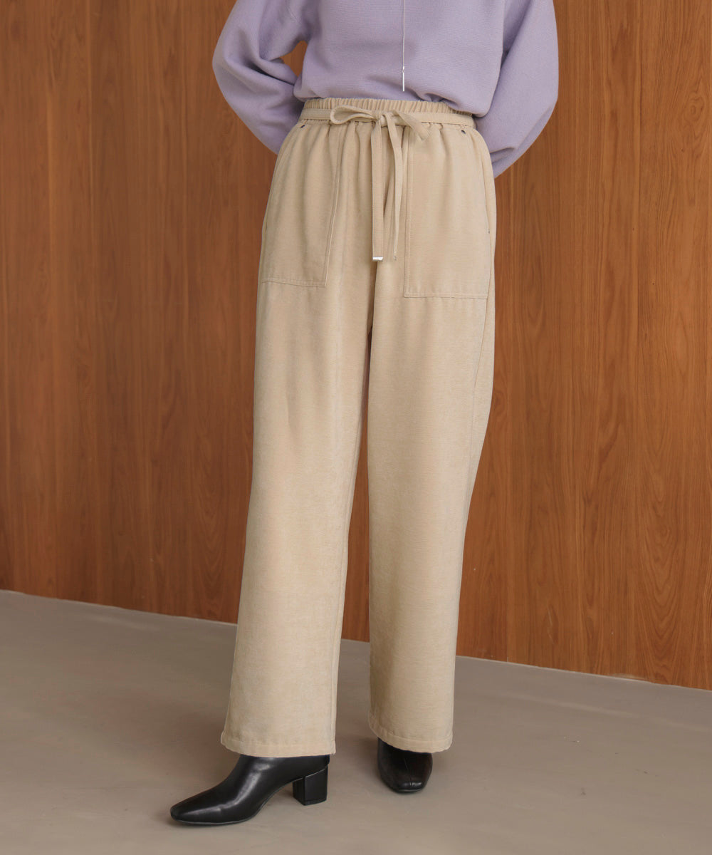 起毛リラックスパンツ