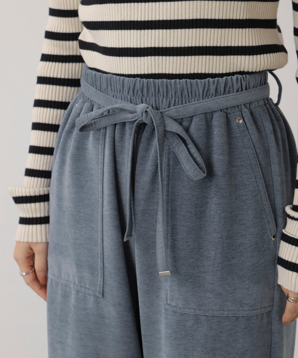 起毛リラックスパンツ