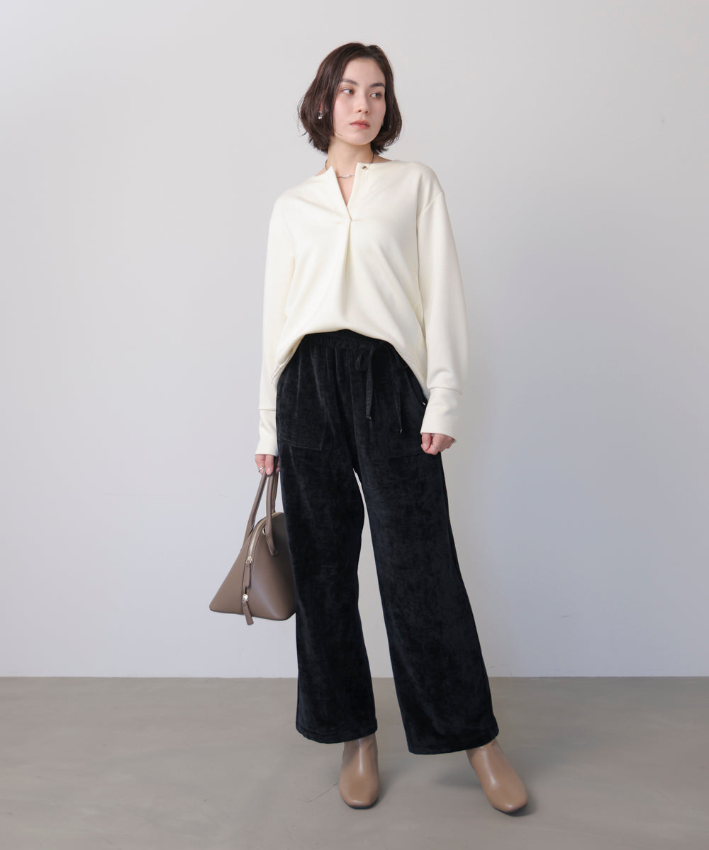 起毛リラックスパンツ